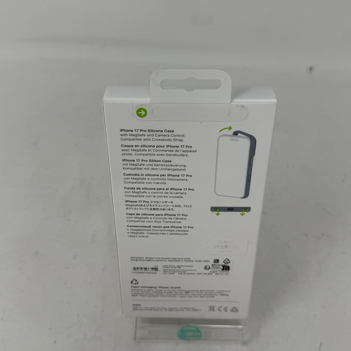 Apple iPhone 17 Pro Silicone Case with MagSafe – Terra Cotta