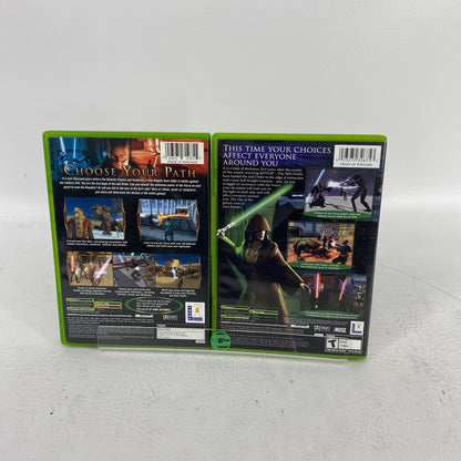 Lot of 2 Star Wars Knights of the Old Republic I & II II Xbox