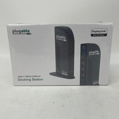 New Plugable UD-ULTCDL USB-C Triple HDMI Monitor Docking Station 100W Charging