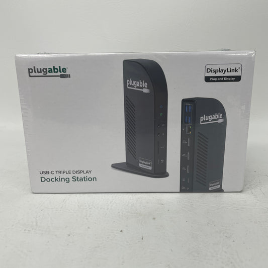 New Plugable UD-ULTCDL USB-C Triple HDMI Monitor Docking Station 100W Charging