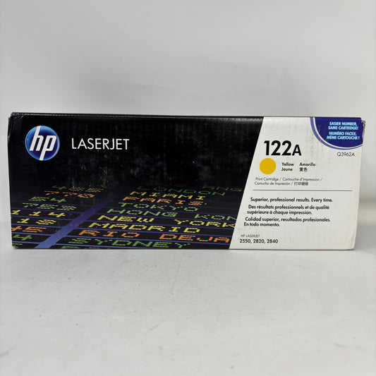 New HP 122A Yellow Original LaserJet Toner Cartridge Q3962A