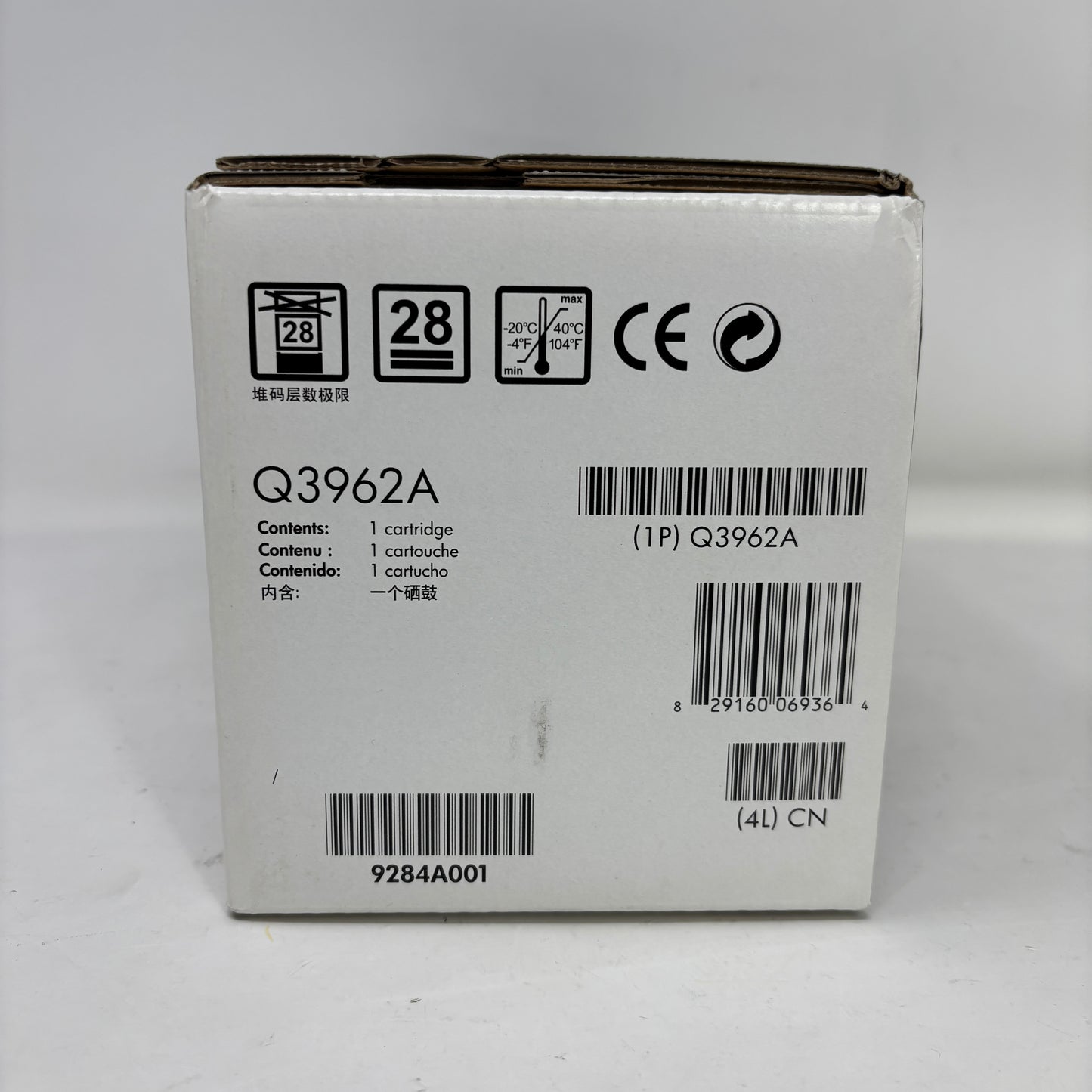New HP 122A Yellow Original LaserJet Toner Cartridge Q3962A
