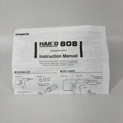 Hakko 808 Desoldering Kit Portable Self-Contained Gun 808-19