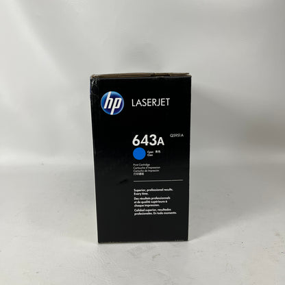 Set of  3 New HP Laserjet 643A Yellow/Cyan/Magenta Toner Cartridge Q5951A/Q5953A/Q5952A