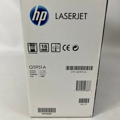 Set of  3 New HP Laserjet 643A Yellow/Cyan/Magenta Toner Cartridge Q5951A/Q5953A/Q5952A