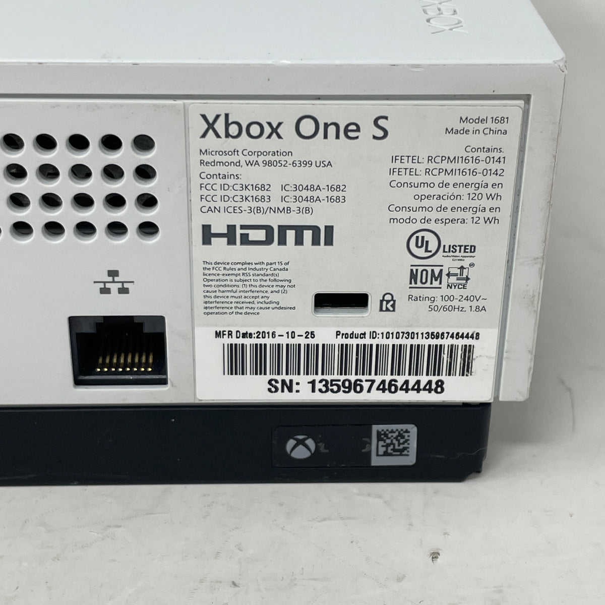 Microsoft Xbox One S 1TB Console Gaming System White 1681