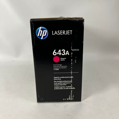 Set of  3 New HP Laserjet 643A Yellow/Cyan/Magenta Toner Cartridge Q5951A/Q5953A/Q5952A
