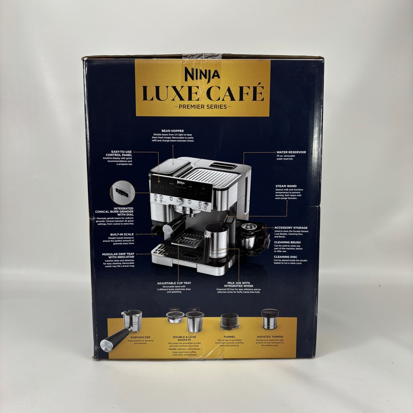 New Ninja Luxe Cafe Premier Espresso Machine & Drip Coffee Maker  ES601