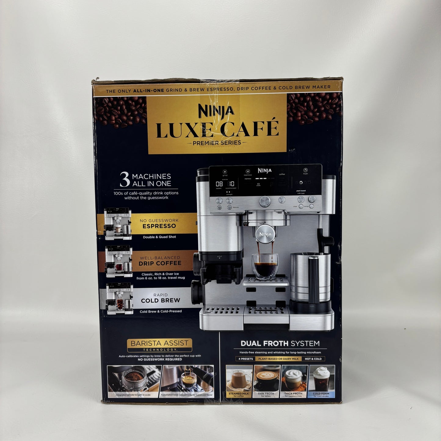 New Ninja Luxe Cafe Premier Espresso Machine & Drip Coffee Maker  ES601