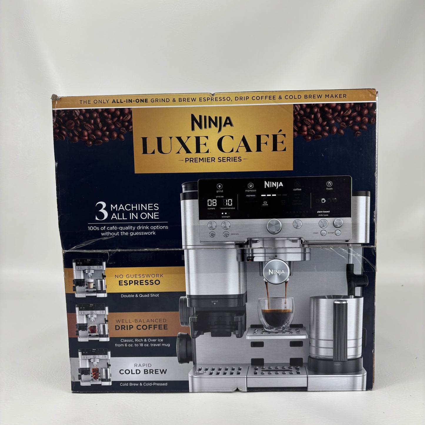 New Ninja Luxe Cafe Premier Espresso Machine & Drip Coffee Maker  ES601