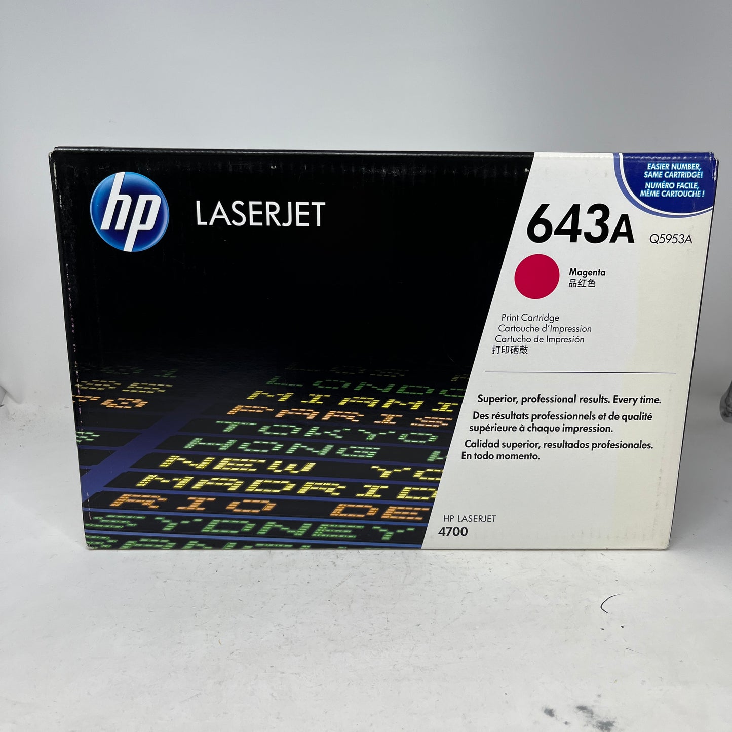 New HP Colour LaserJet 643A Magenta Original Toner Cartridge Q5953A