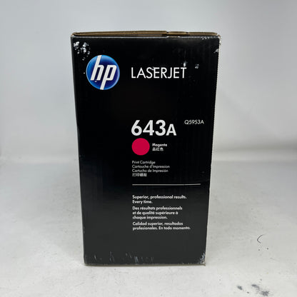 New HP Colour LaserJet 643A Magenta Original Toner Cartridge Q5953A