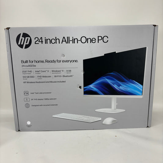 New HP OmniStudio AIO 24 CU0023W 23.8" Core 3 N350 3.90GHz 8GB RAM 512GB SSD