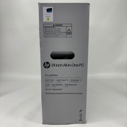 New HP OmniStudio AIO 24 CU0023W 23.8" Core 3 N350 3.90GHz 8GB RAM 512GB SSD