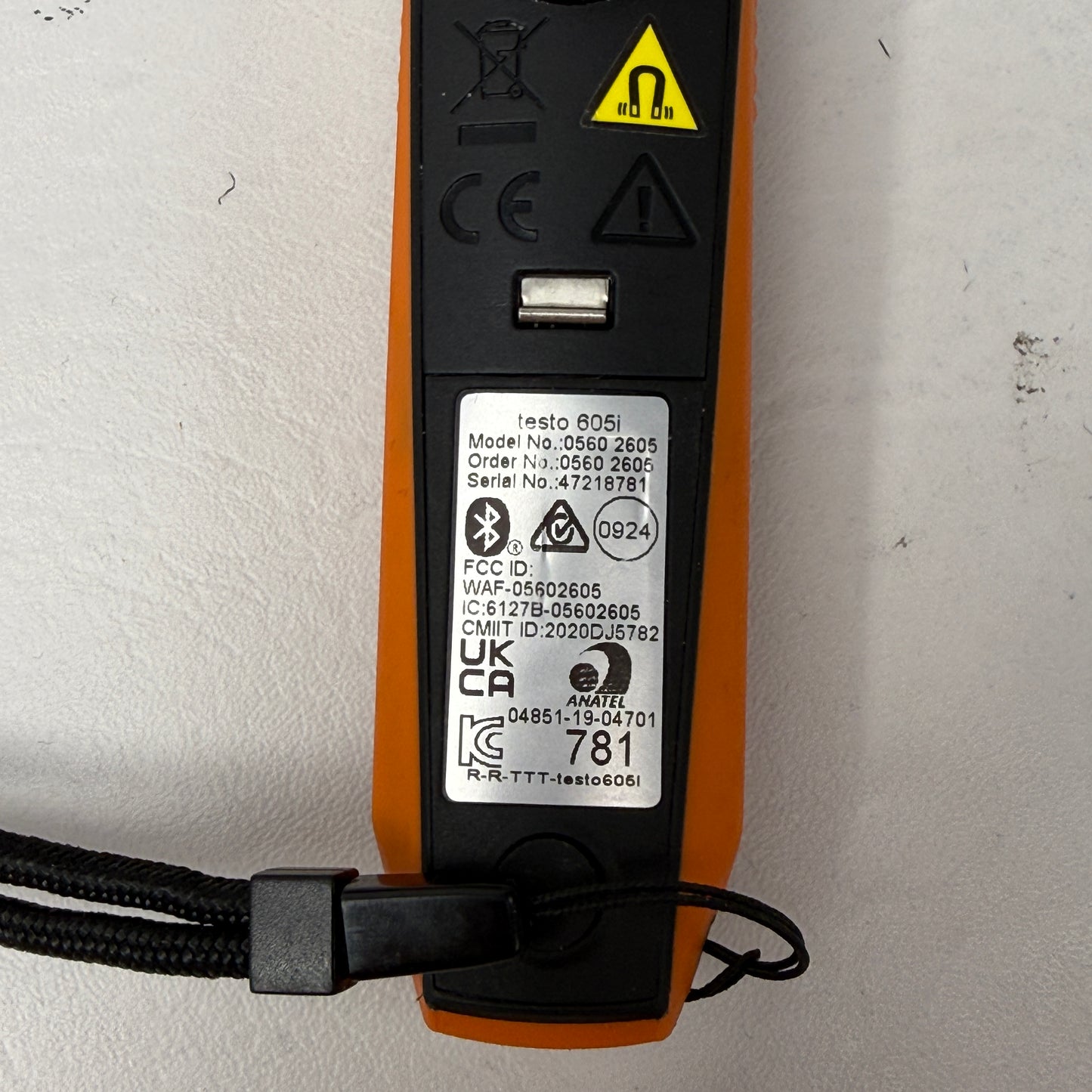 Testo 550S Refrig Test Kit Smart Digital Manifold 0564 5500