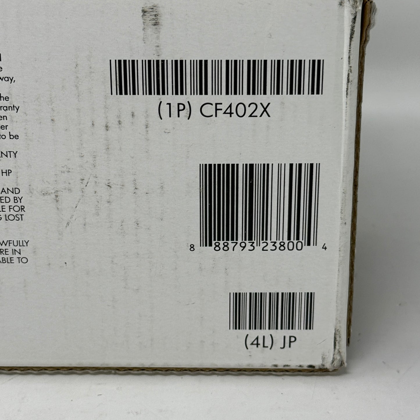 New HP LaserJet 201X Yellow 2300 Pages Original Toner CF402X