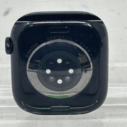 GPS Only Apple Watch Series 11 46MM Jet Black Aluminum Black Sport Band MEUX4LW/A