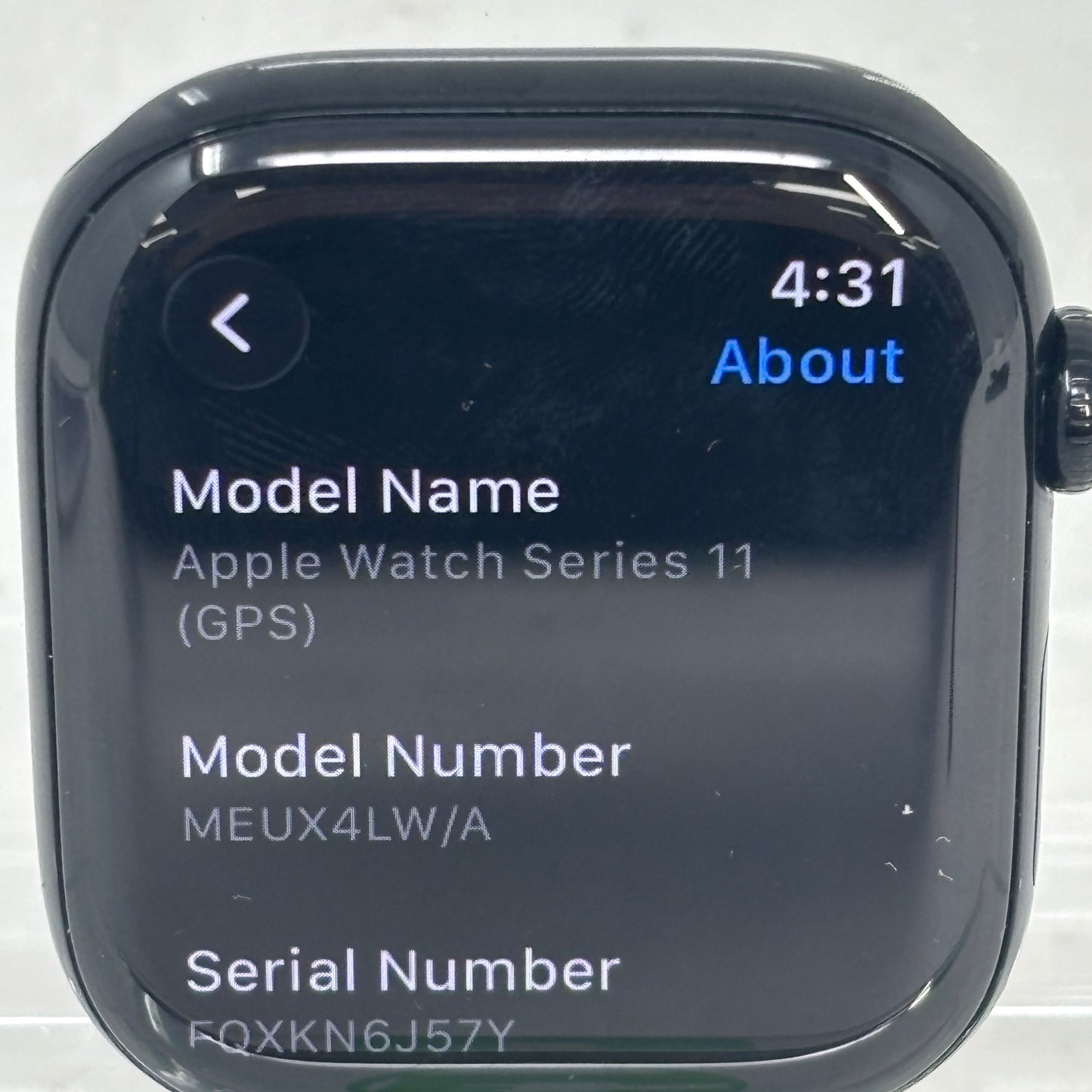 GPS Only Apple Watch Series 11 46MM Jet Black Aluminum Black Sport Band MEUX4LW/A