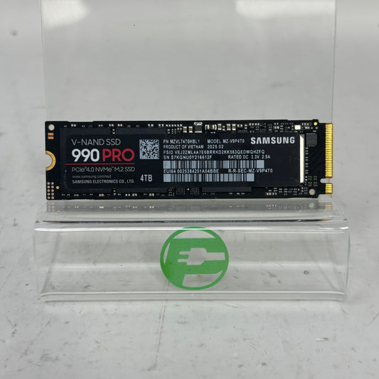 Samsung 2280mm V-Nand 990 Pro 4TB M.2 NVMe Gen 4.0 x 4 SSD MZ-V9P4T0