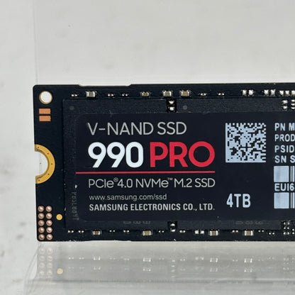 Samsung 2280mm V-Nand 990 Pro 4TB M.2 NVMe Gen 4.0 x 4 SSD MZ-V9P4T0