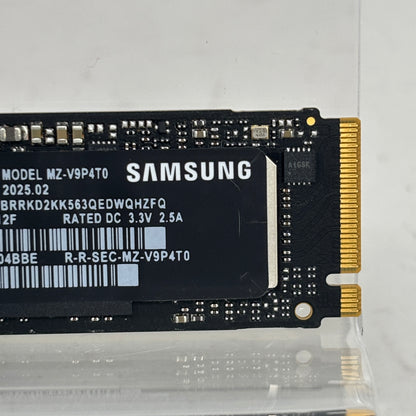 Samsung 2280mm V-Nand 990 Pro 4TB M.2 NVMe Gen 4.0 x 4 SSD MZ-V9P4T0