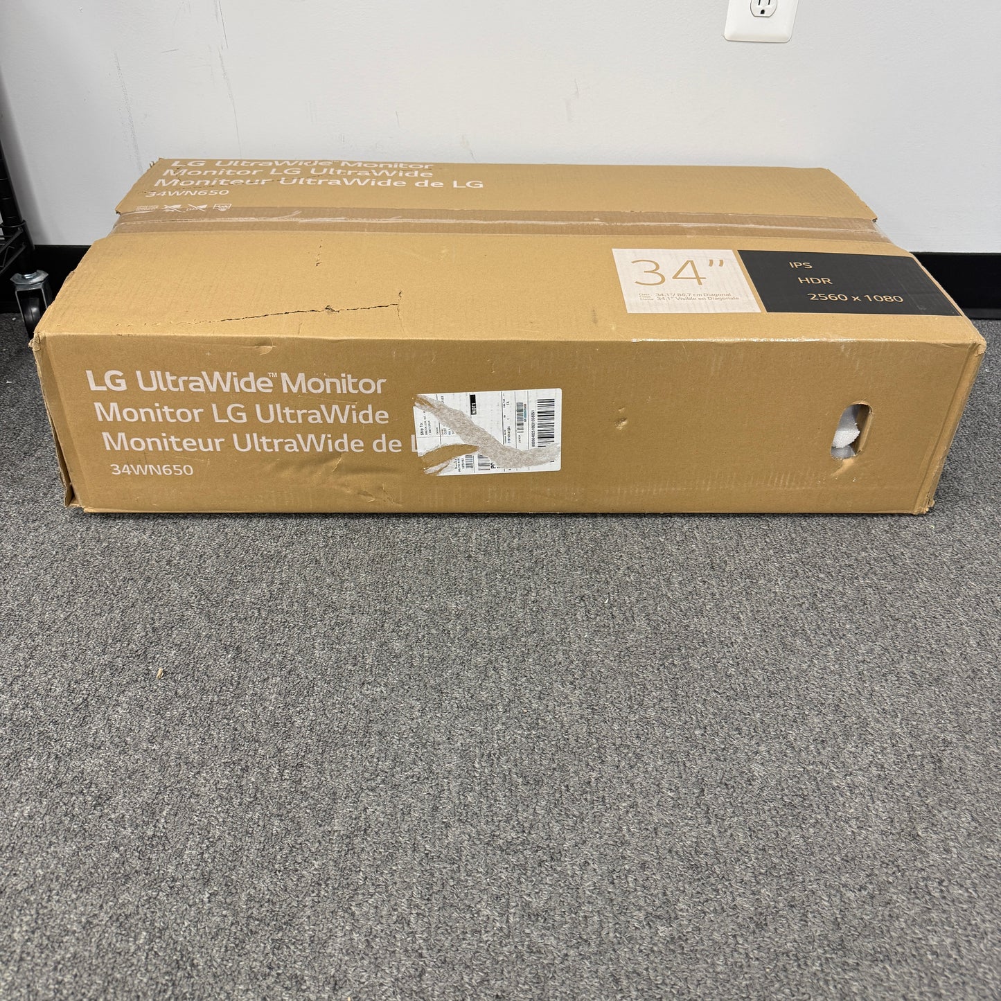LG 34" 34WN650-W LED-Backlit LCD IPS UltraWide Monitor