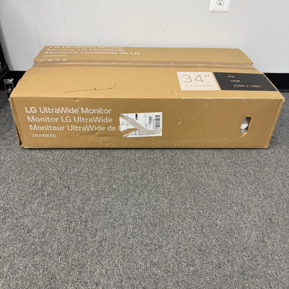 LG 34" 34WN650-W LED-Backlit LCD IPS UltraWide Monitor