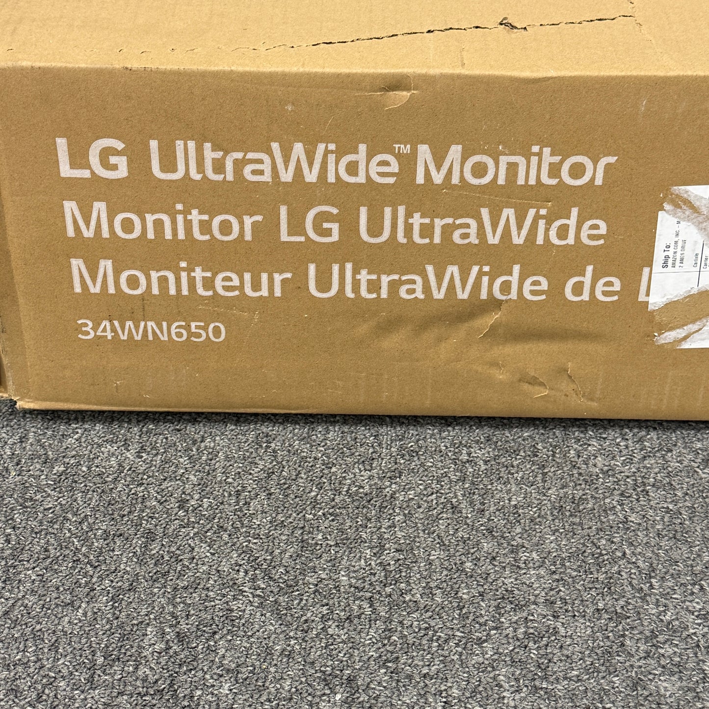 LG 34" 34WN650-W LED-Backlit LCD IPS UltraWide Monitor