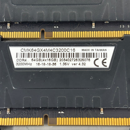 Corsair Vengeance LPX 64GB (4x16GB) RAM DDR4 3200MHz CMK64GX4M4C3200C16