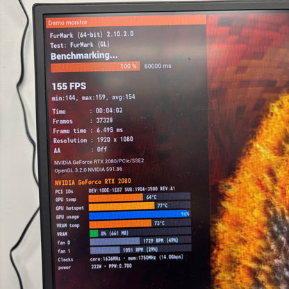 Zotac GeForce RTX 2080 Gaming 8GB GDDR6 Graphics Card ZT-T20800D-10P