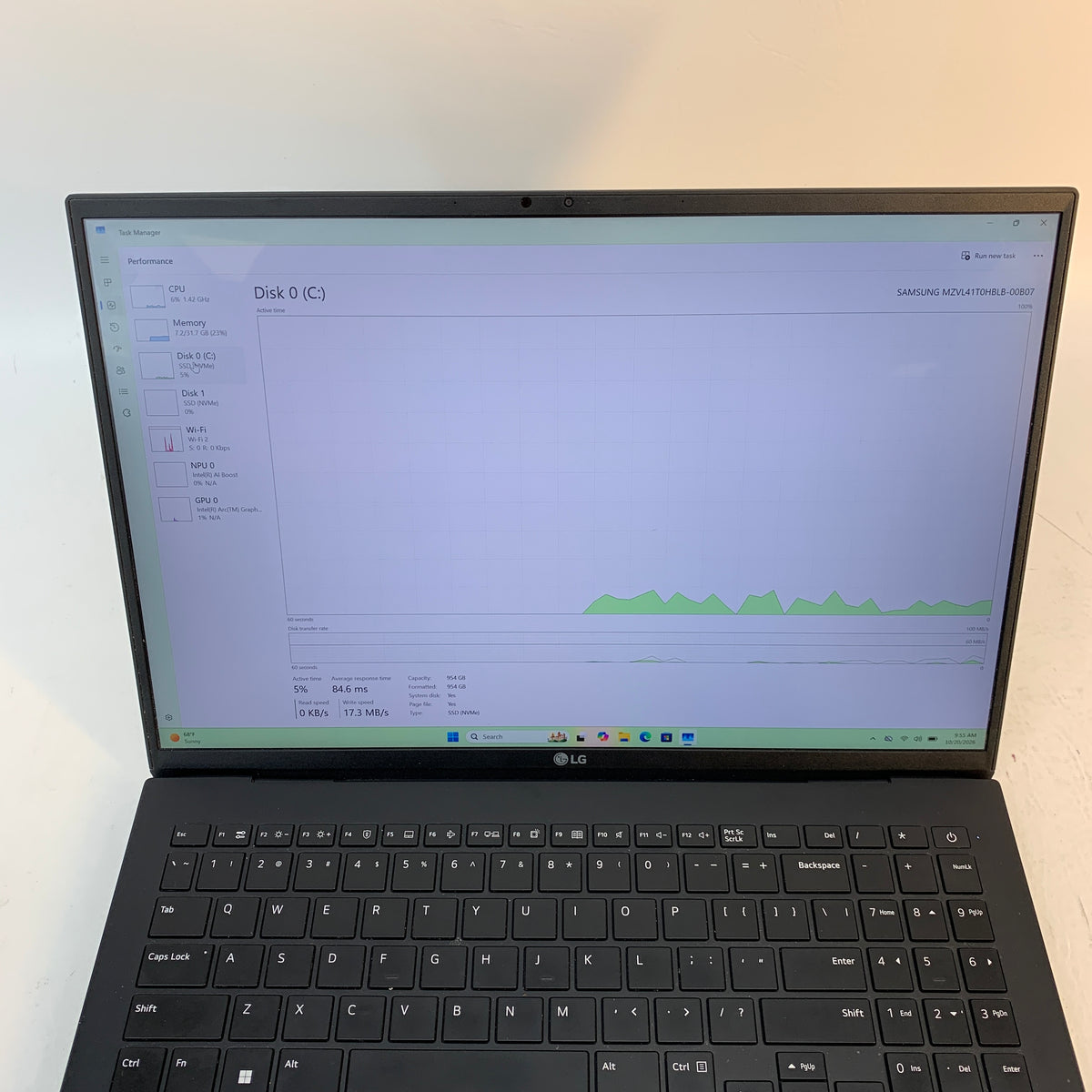 LG Gram 16Z90S-H.ADB9U1 Core Ultra 7 155H 3.8GHz 32GB RAM 2TB SSD