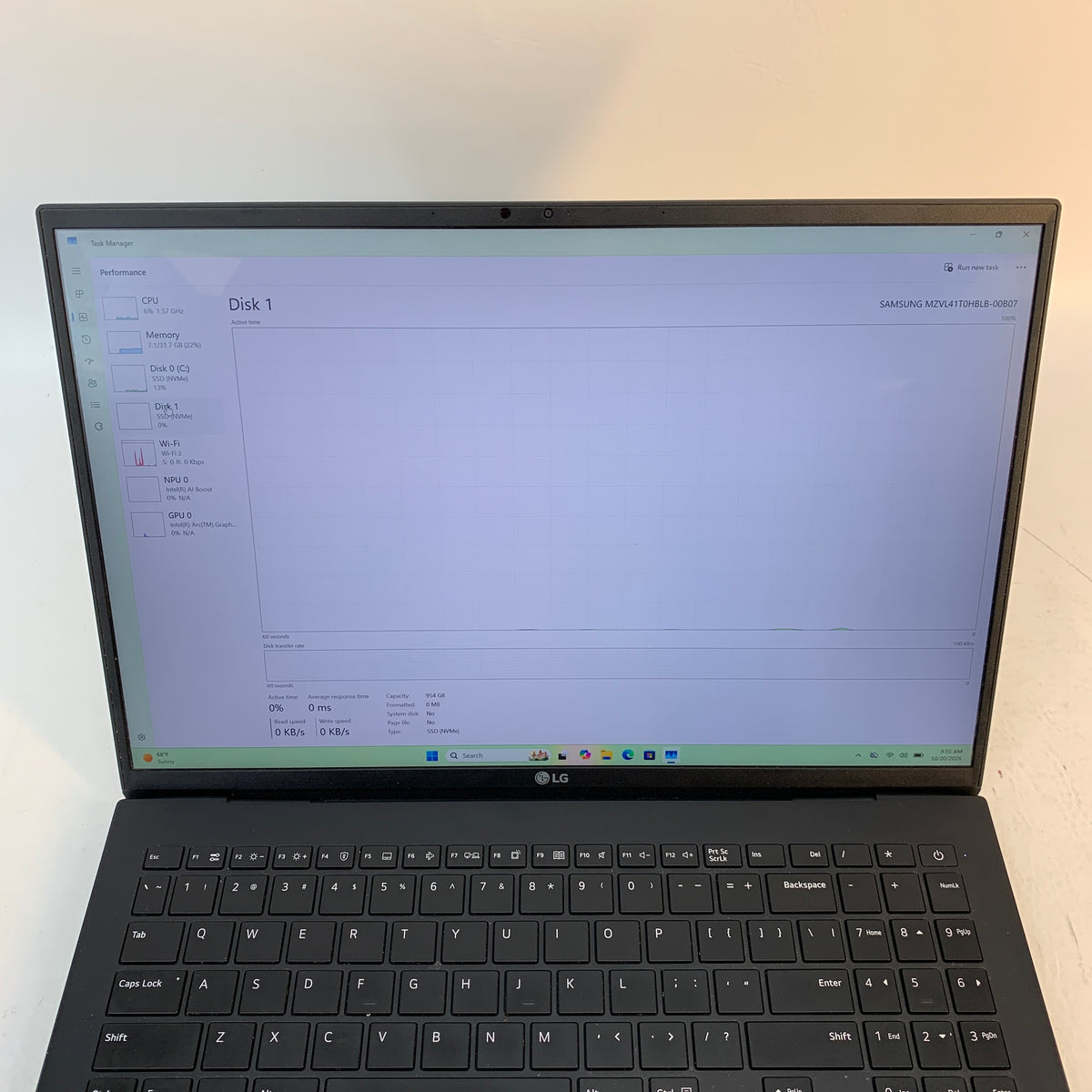 LG Gram 16Z90S-H.ADB9U1 Core Ultra 7 155H 3.8GHz 32GB RAM 2TB SSD