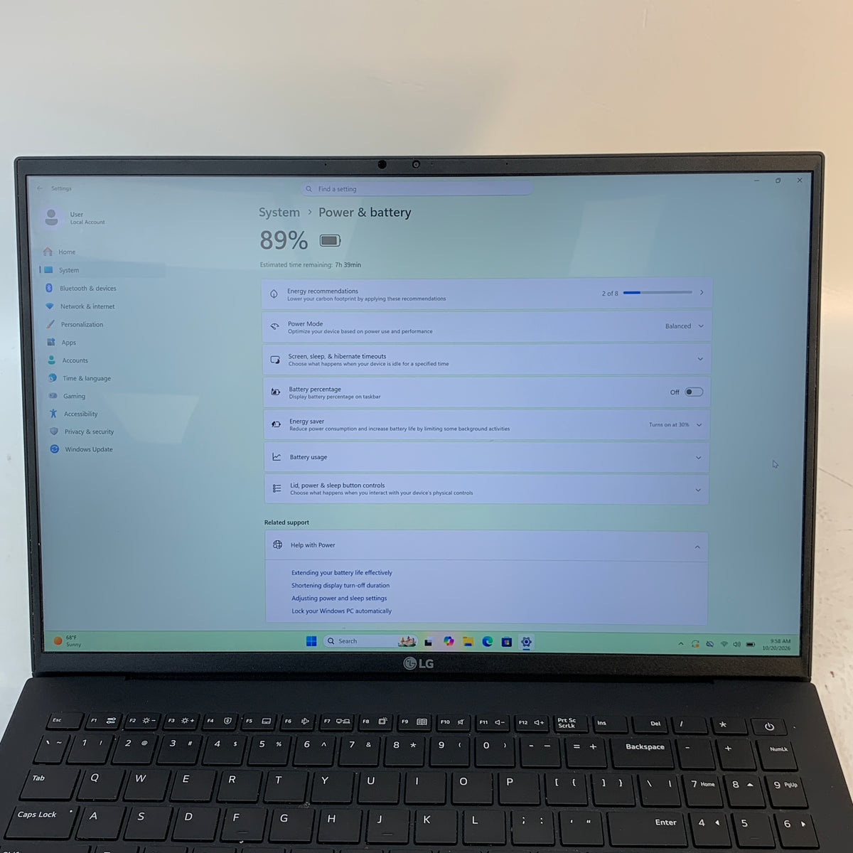 LG Gram 16Z90S-H.ADB9U1 Core Ultra 7 155H 3.8GHz 32GB RAM 2TB SSD
