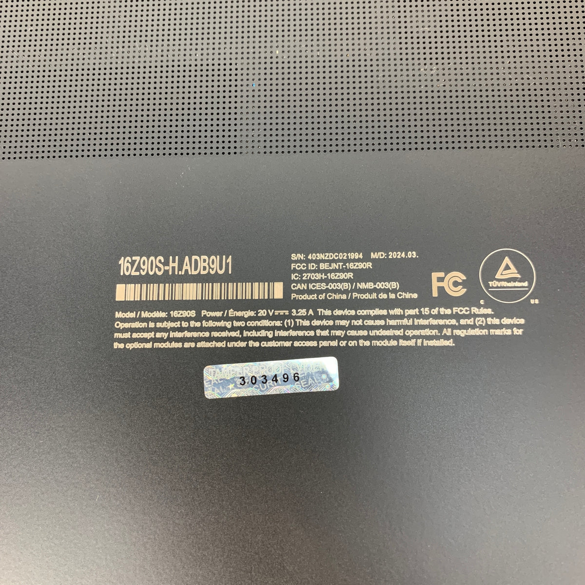 LG Gram 16Z90S-H.ADB9U1 Core Ultra 7 155H 3.8GHz 32GB RAM 2TB SSD