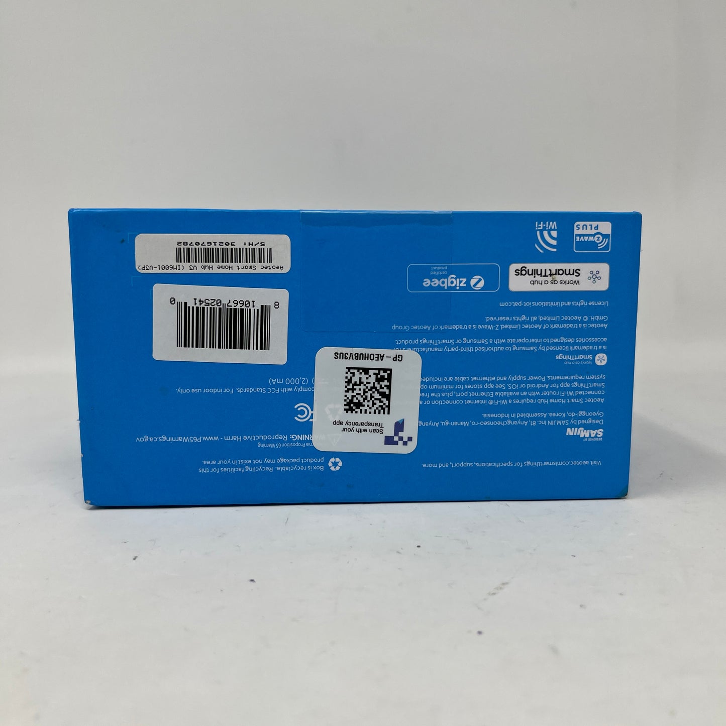 New Aeotec Smart Home Hub, SmartThings Hub, Z-Wave Zigbee Gateway IM6001-V3P01
