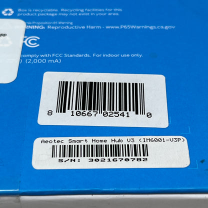 New Aeotec Smart Home Hub, SmartThings Hub, Z-Wave Zigbee Gateway IM6001-V3P01