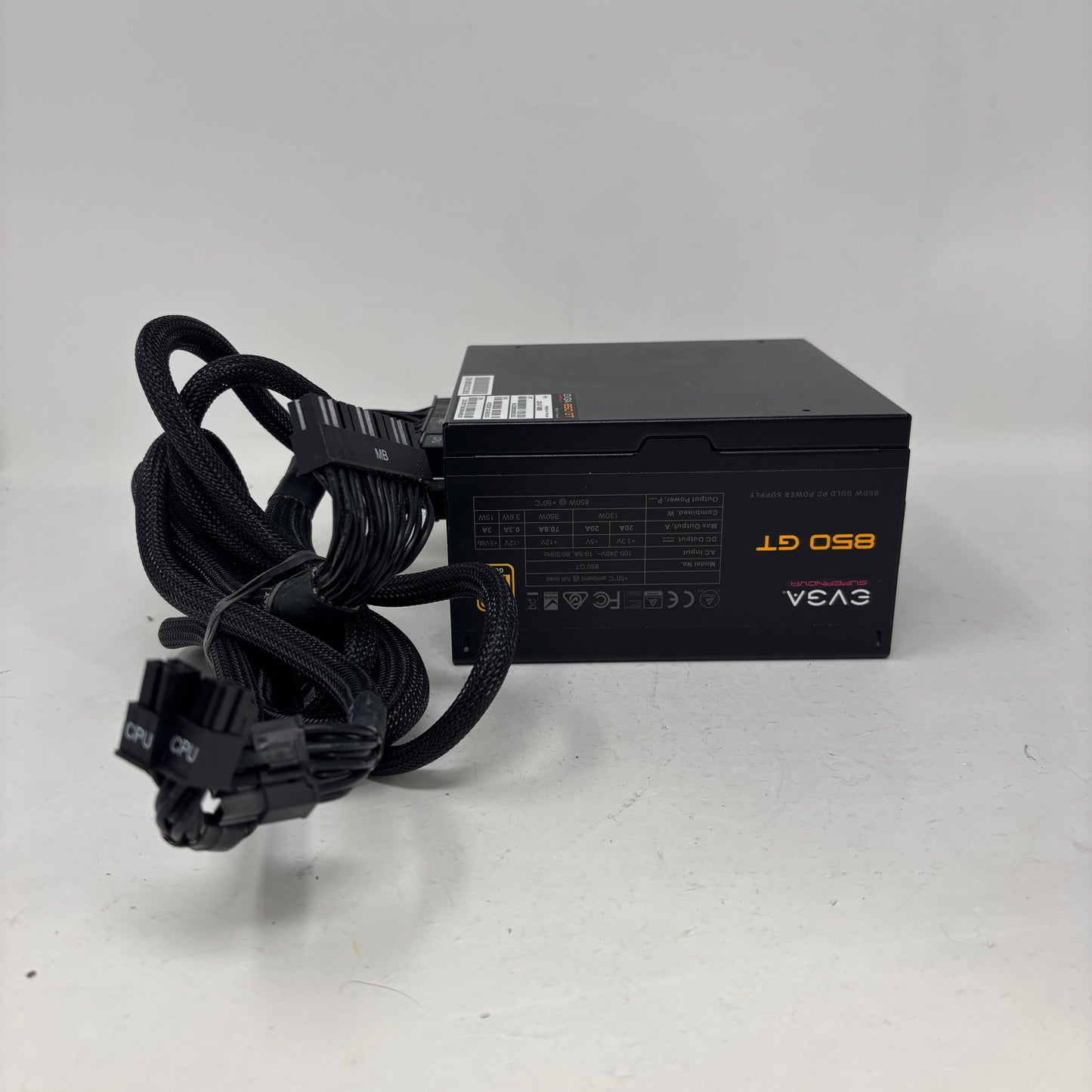 EVGA SuperNOVA 850 GT 850W 80+ Gold Fully Modular Power Supply 220-GT-0850-Y1