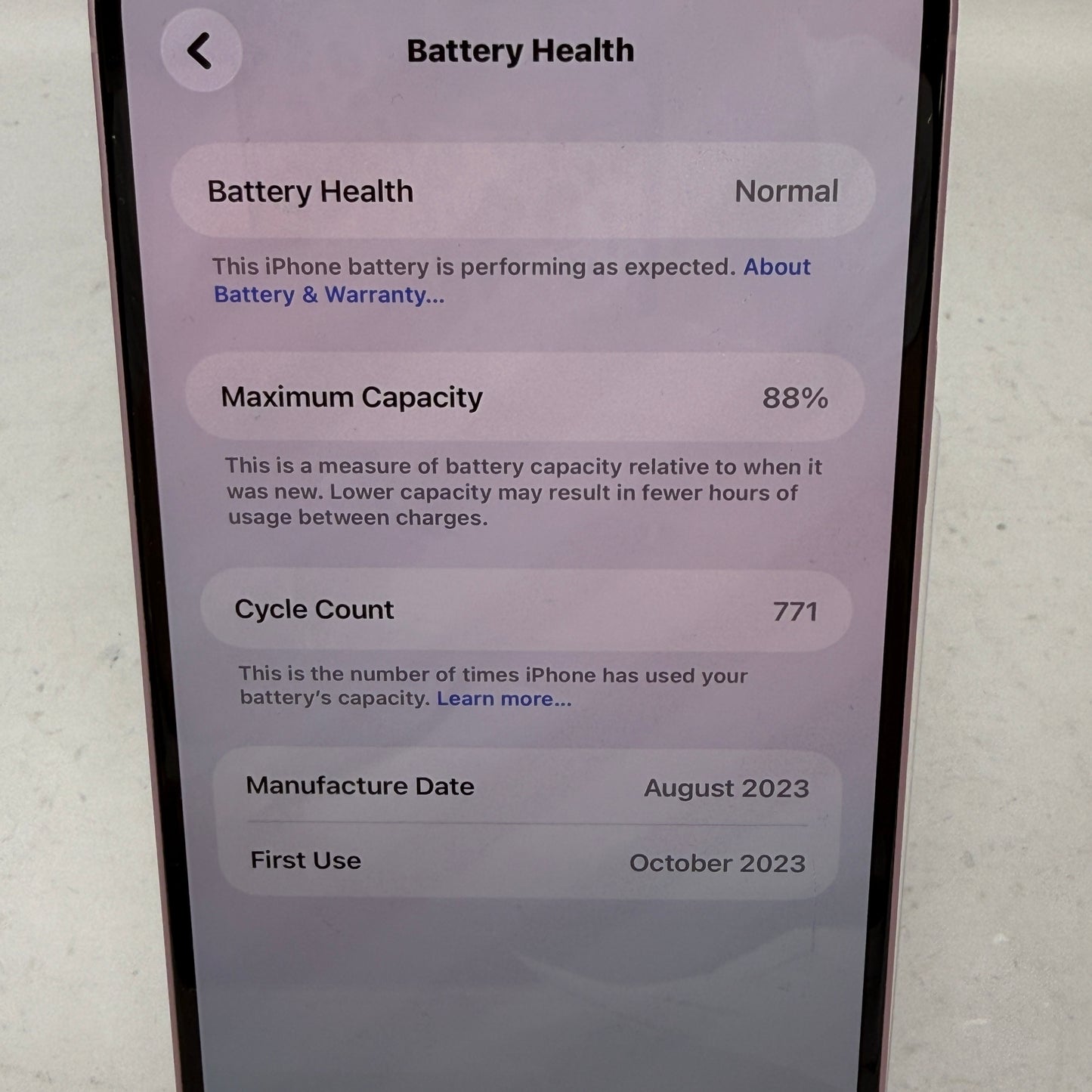 Factory Unlocked Apple iPhone 15 Plus 128GB Pink MTXT3LL/A
