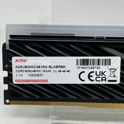 ADATA XPG 16GB (1x16GB) RAM DDR5 6000MT/s AX5U6000C4816G-BLABRBK