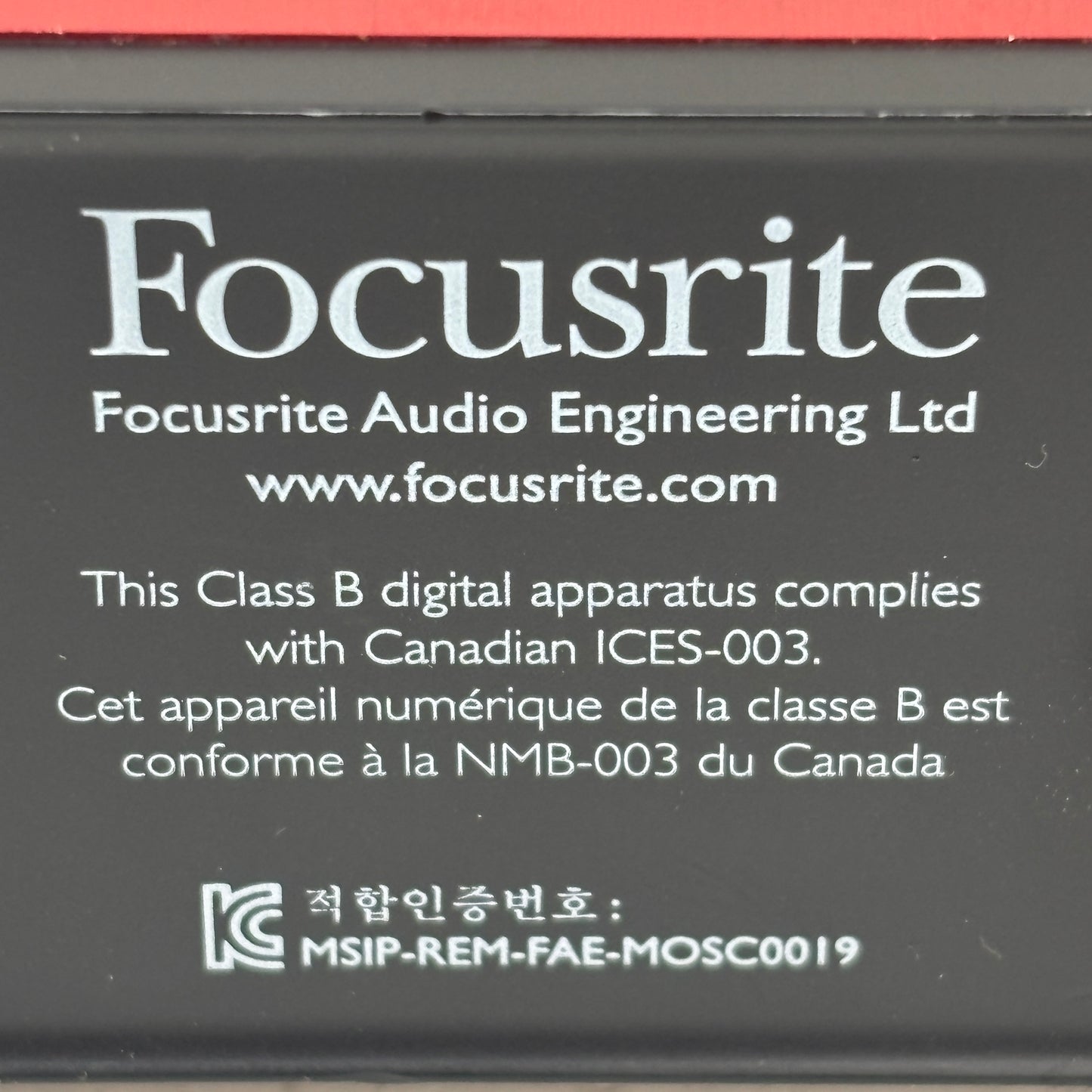 Focusrite Scarlett Solo 2nd Gen  USB Audio Interface NMB-003