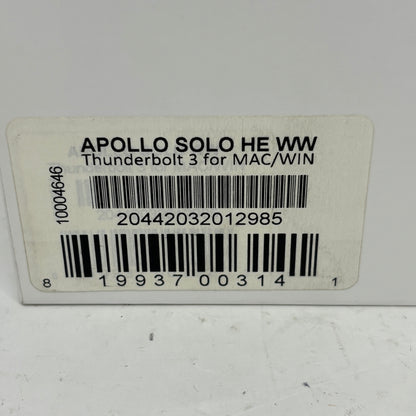 Universal Apollo Solo Heritage Edition Thunderbolt 3 Audio Interface UA-APLS-HE