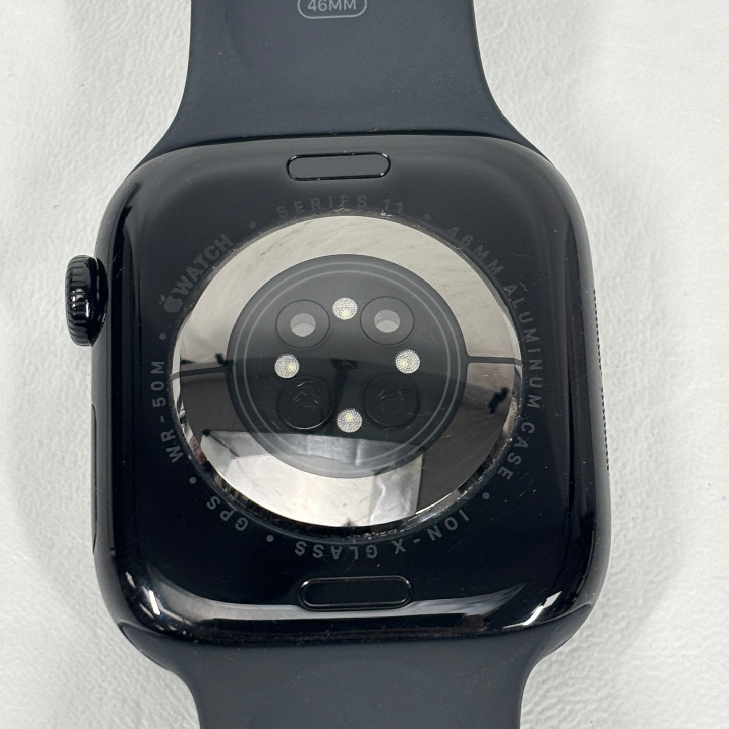 GPS Only Apple Watch Series 11 46MM Black Aluminum Black Sport Band MEUX4LW/A