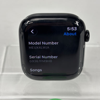 GPS Only Apple Watch Series 11 46MM Black Aluminum Black Sport Band MEUX4LW/A