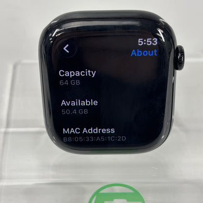 GPS Only Apple Watch Series 11 46MM Black Aluminum Black Sport Band MEUX4LW/A