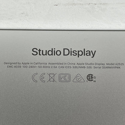 Apple Studio Display 27" A2525 IPS Professional 5K Retina IPS LCD Monitor