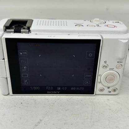 Sony ZV-1F 20.1MP Digital Point-And-Shoot Camera White