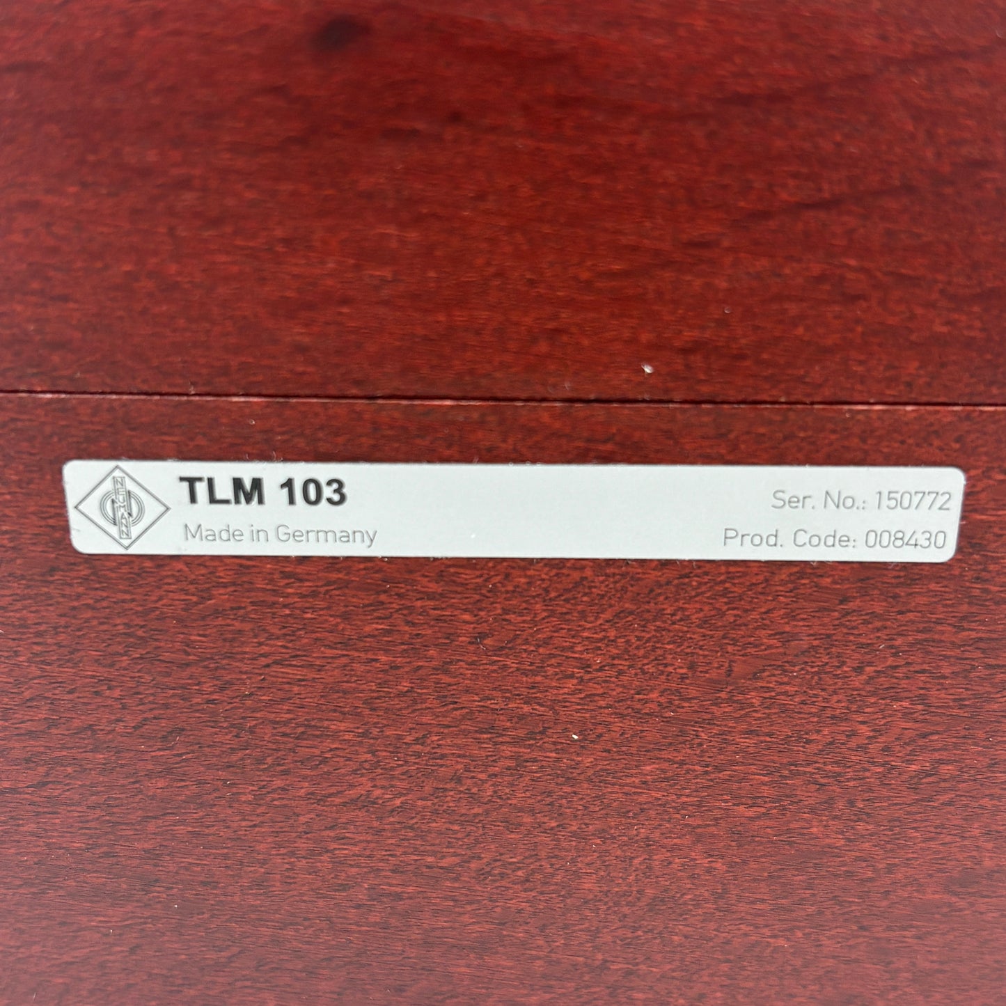 Neumann TLM 103 20Hz - 20kHz Condenser Microphone Nickel 008430