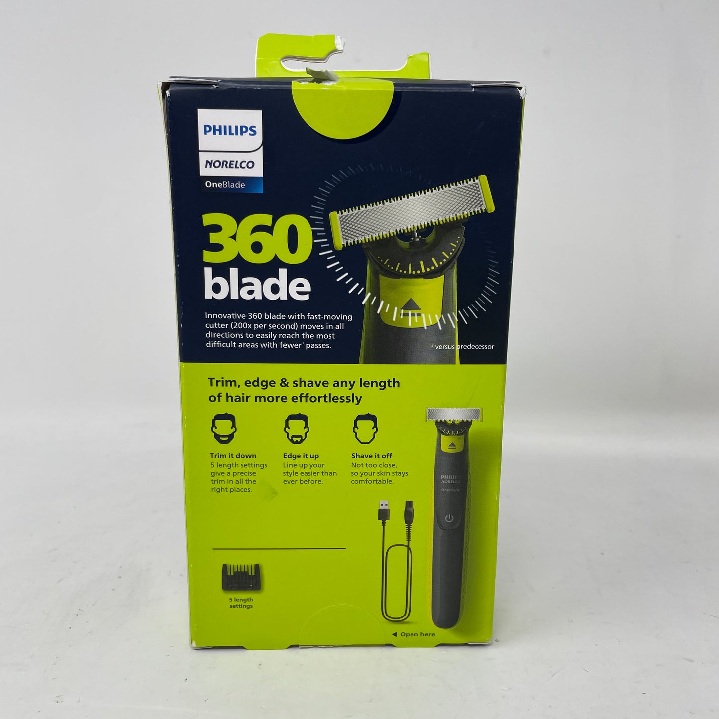 New Philips OneBlade 360 Blade Electric Trimmer QP2724/70