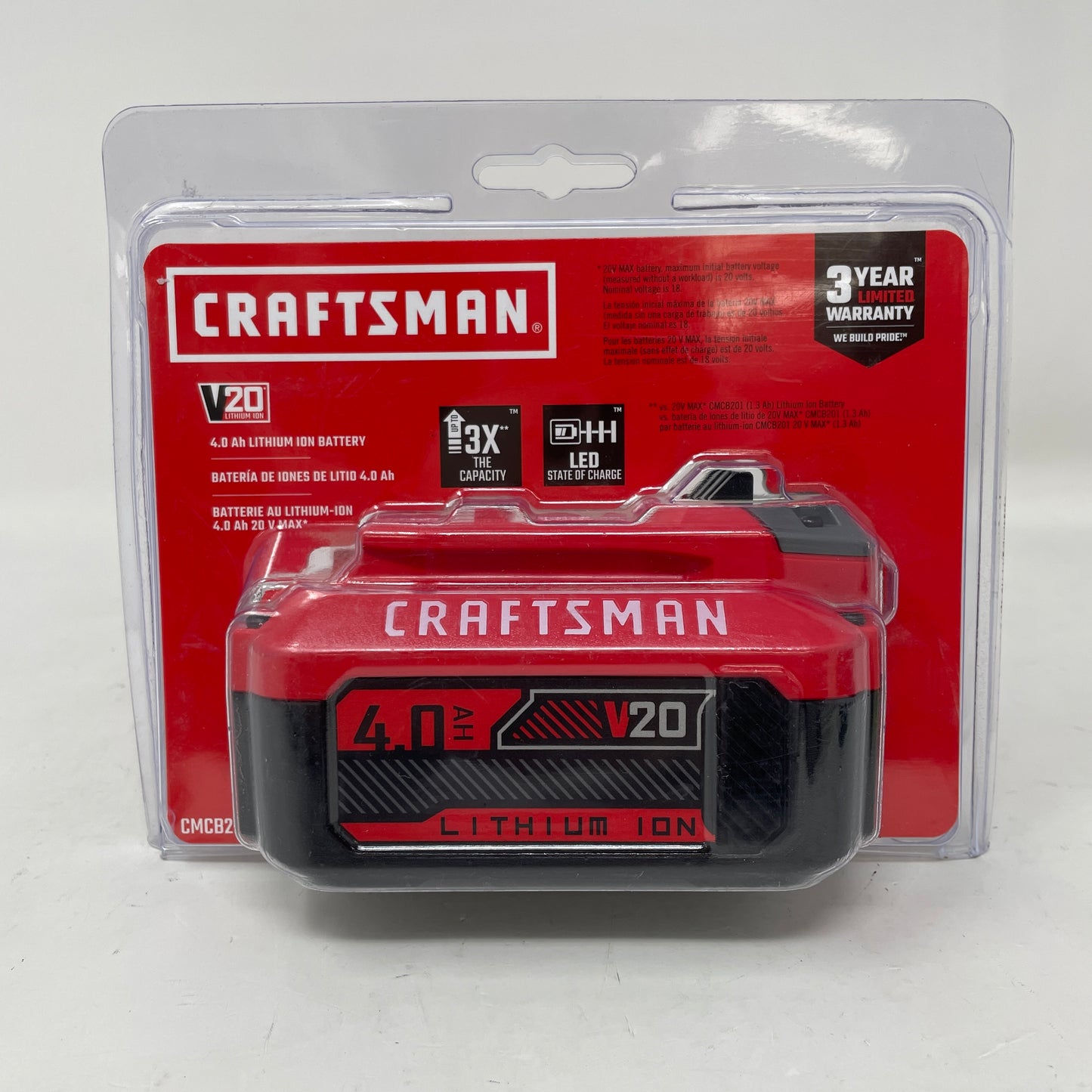 New Craftsman CMCB204 20V Ah Lithium-Ion Battery