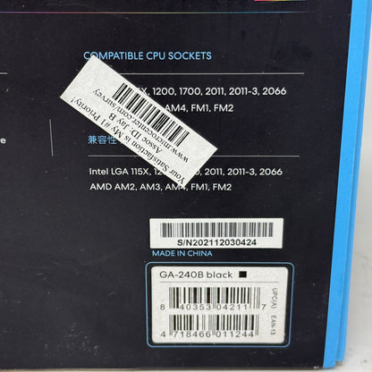 New Lian Li GA-240B CPU Liquid Cooler (AIO) GA-240B BLACK